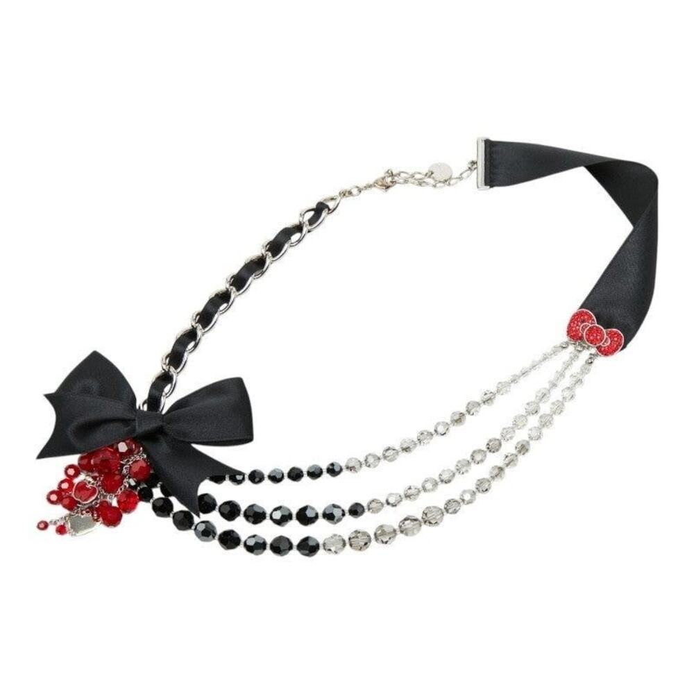 Swarovski Hello Kitty Glamour Choker Metal Satin Crystal Silver